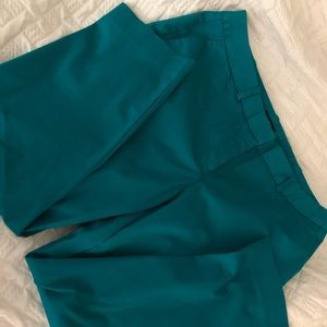 Teal worthington crop pants